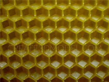 Geometrical panel (PGM_0191) 3D model for CNC machine